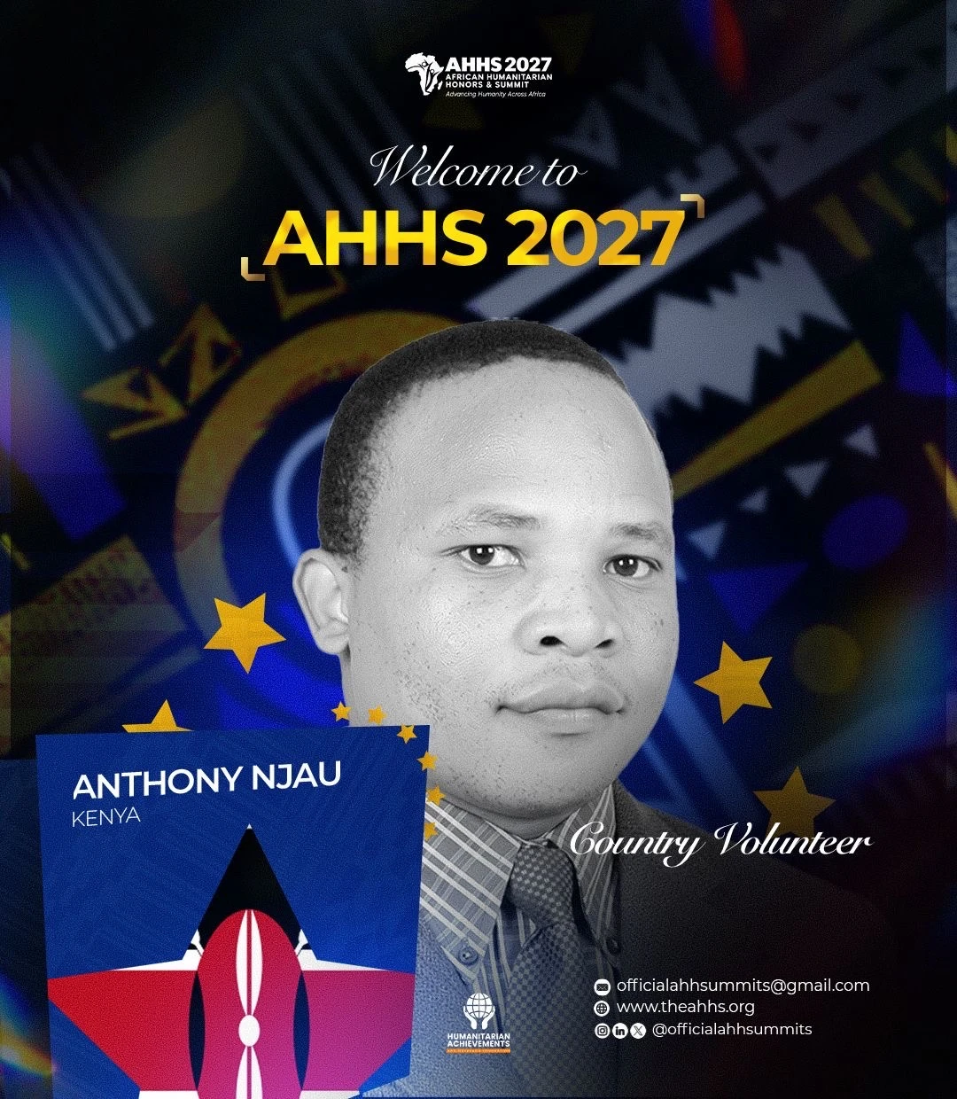 ANTHONY NJAU, AHHS representative for KENYA