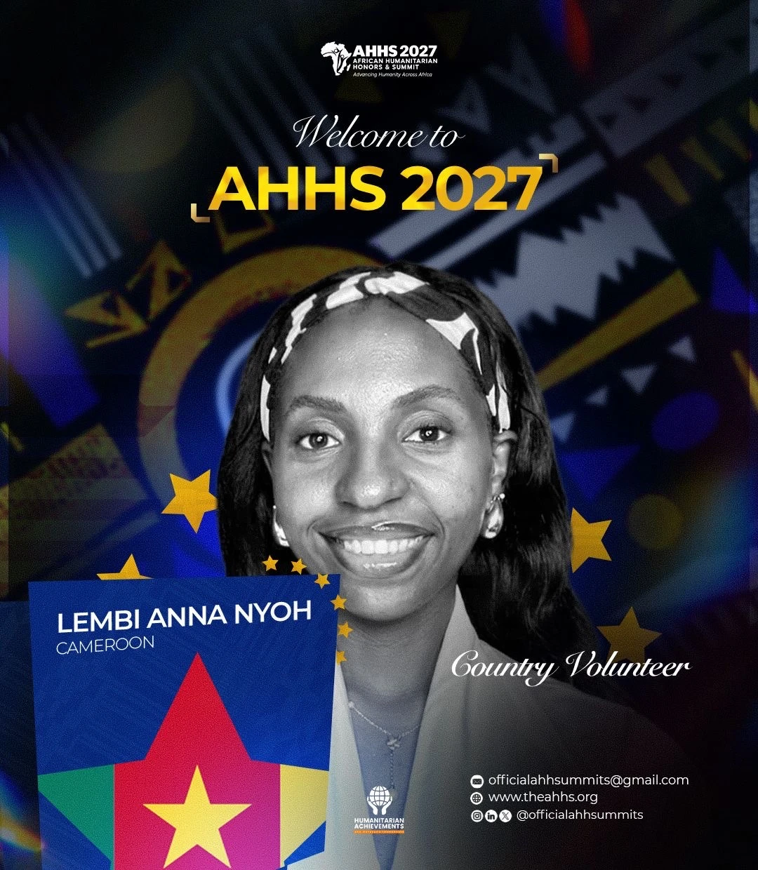 ANNE LEMBI, AHHS representative for CAMEROON